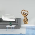 thumbnail image 2 of Cesta de almacenamiento colgante,Cesta de almacenamiento para gabinete organizador de pared colgante,Estatua de pareja,Figura de pareja,arte moderno,artesanía,regalo de boda,Escultura de, 2 of 8