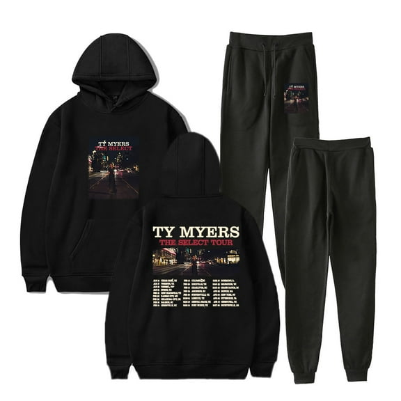 Ty Myers The Select Tour Hoodies Jogger Pants Cosplay Unisex Fashion HipHop Streetwear Set