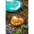thumbnail image 2 of Evergreen Amber Art Glass Garden Stone, 8''x 6.7'' x 3.3'' inches, 2 of 2