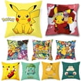 thumbnail image 2 of Funda de cojín de Pokémon, 45x45cm, Pikachu, Meowth, Poke Ball, Charmander, Kawaii, Anime, figura, decoración, funda de almohada para sofá, 2 of 4