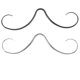 thumbnail image 1 of 2 piezas de piercing para nariz y bigote, joyería de acero inoxidable para la nariz., 1 of 7