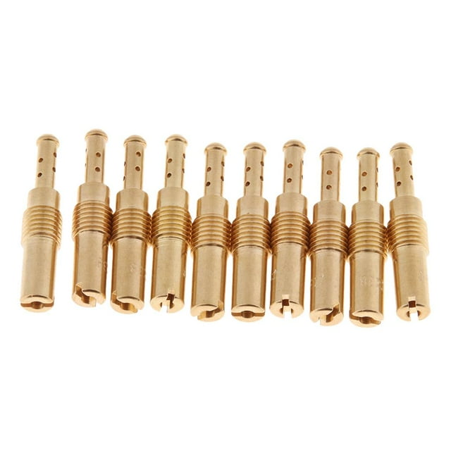 koolsoo 10 Pieces Carburetor Main Nozzle Nozzles Main Nozzle 38 Carburetor Hex