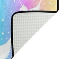 thumbnail image 5 of Dreamtimes Magic Colored Unicorn Area Rug 72x48in Rainbow Starry Non-Slip Floor Carpet Comfort Floor Mats Decor for Indoor Living Dining Room and Bedroom Area, 5 of 7
