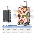 thumbnail image 4 of Gukieu Monkeys Swinging from Palms Print Suitcase Protective Cover, Elastic Zipper Buckle Suitcase Protective Cover, Suitable for Travel, Business Trip-Medium, 4 of 7