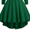 thumbnail image 3 of Femmes Robe de Noël Hiver Manches Longues V Cou Slim Fit une Robe de Ligne, 3 of 6