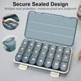 thumbnail image 3 of HHVB Pill Organizer 3 Times a Day with Moisture-Proof Design, Large Pill Box 7 Day Easy to Use, Portable Pill Case for Travel with Double Protection, Pill Containers for Vitamins, Medications, 3 of 6