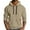 Beige, variant on Horkkom Mens Hoodies Pullover Fleece Sweatshirts Winter Warm Hoodies with Pocket Drawstring L