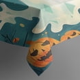 thumbnail image 3 of Rectangle Table Cover Happy Halloween Spooky Bat Pumpkin Ghost Table Cloth,Decor Foldable Table Covers for Picnic Catering Halloween Fall Thanksgiving Christmas, 3 of 5