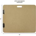 Saunders 05607 Recycled Hardboard Sketchboard Brown, 23 in. x 26 in