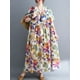 thumbnail image 5 of Vestido suelto de mujer con bolsillos Vestido de playa informal de manga corta con estampado vi Irfora Vestido, 5 of 7