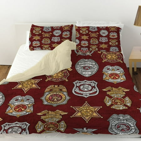 Manual Woodworkers & Weavers Firefighter Badges Duvet Cover