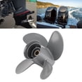 thumbnail image 1 of Outboard Propeller 4 Blades Propeller 10 3/8x13 Outboard Propeller High Thrust 4 Blades Aluminum Alloy Fit For Outboard 35-60HP Engine, 1 of 8