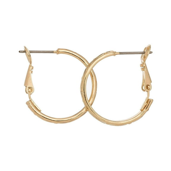 Women's Large Gold Hoop Ear Sense Earrings by Howard's