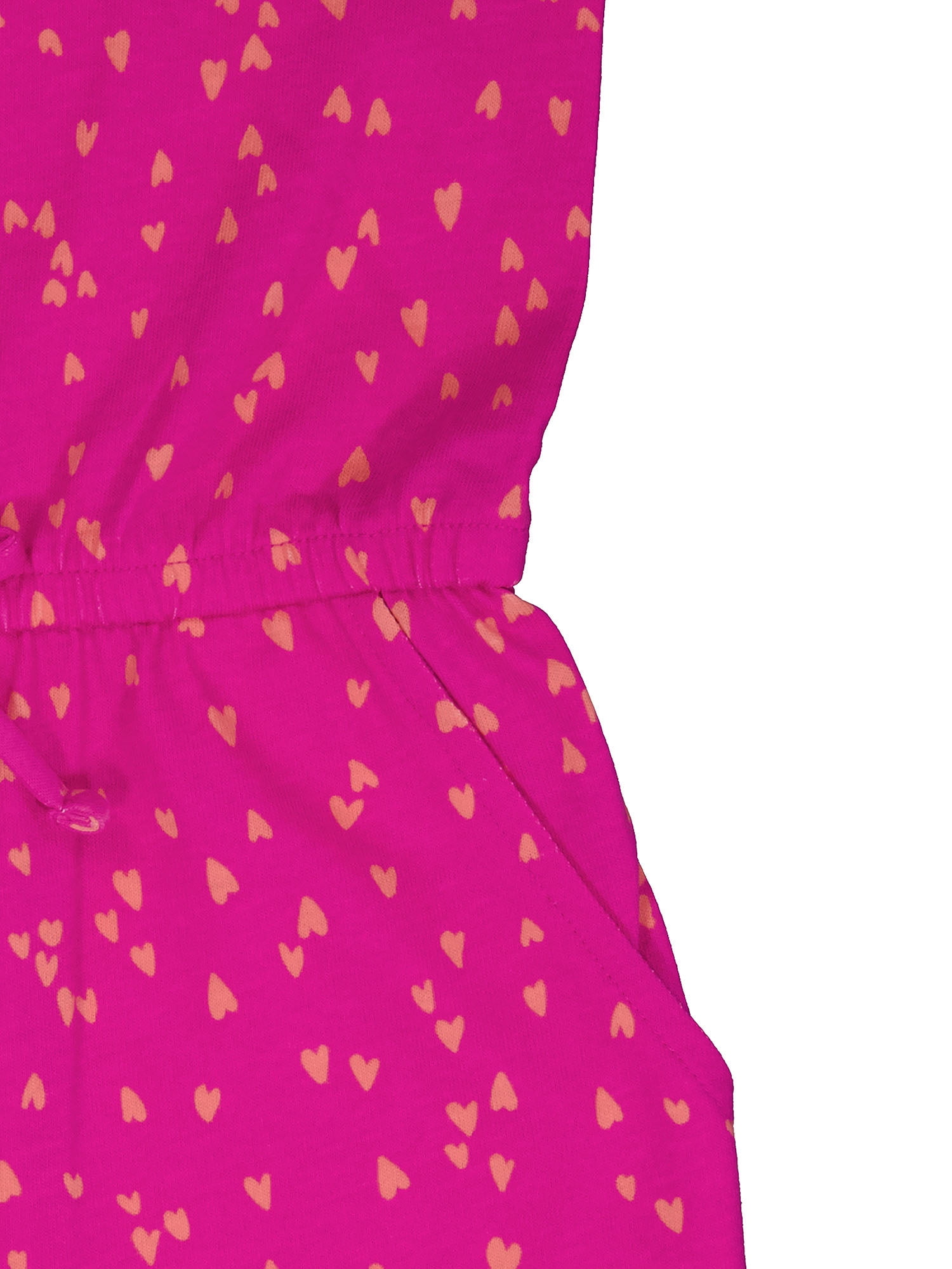 Wonder Nation Girls Play Romper, Sizes 4-18 & Plus