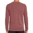 thumbnail image 2 of Fangasis Men Blouse Button Down T Shirts Long Sleeve Summer Tops Mens Fashion Pullover Casual Work T-shirt Rust Red L, 2 of 6