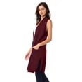 thumbnail image 2 of Chaleco ligero tejido con bolsas color Vino AMAD Casual para mujer Talla XL, 2 of 5