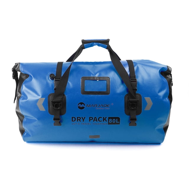 Trasera Impermeable para Motocicleta Seca para Paseos en Bote Pesca (azul 80L)