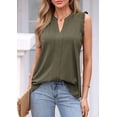 thumbnail image 3 of PRETTYGARDEN Sleeveless Tops for Women Summer Dressy Tank Tops Ruffle Blouses Spring Work Office Shirts, 3 of 8