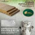 thumbnail image 6 of CAPHAUS Cat Tower for Indoor Cats, Modern Cute 37-Inch Small Cat Tree with Widened Perch for Large Cats Kittens, Multi-Level Cat Activity Tree with Scratching Posts and Ramp, 2-Door Cat Cave Condo, 6 of 8
