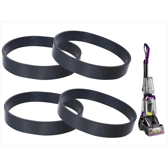 Replacement Belts for Bissell 160-6428 2910 2987 2806 1986 29878 2806 28062 PowerForce and TurboClean PowerBrush Lightweight Pet Carpet Cleaner, Flat Pump Vacuum Belt Replace Part 1606428 (Pack of 4)