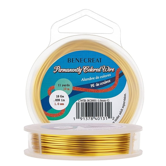 1 Roll 18-Gauge Tarnish Resistant Gold Wire 33-Feet/11-Yard
