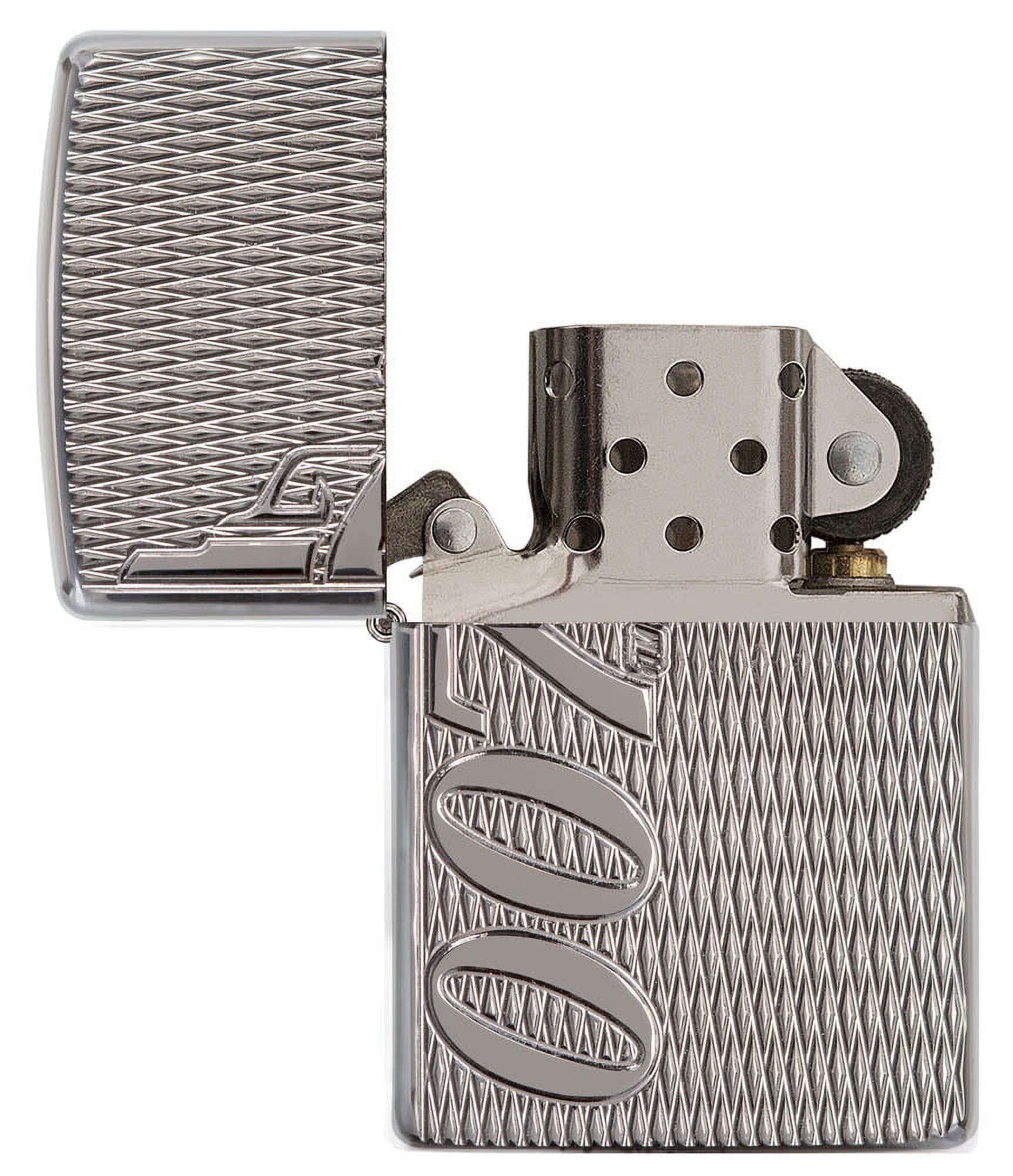 Zippo Deep Carve James Bond Armor High Polish Chrome Pocket Lighter