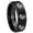 Black Polish Step Edge, variant on Multiple Marine Step Edge Brush Black Tungsten Men Ring 10MM