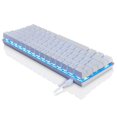 thumbnail image 2 of Teclado mecánico para juegos AK33, Mini portátil con diseño de 82 teclas Interruptores negros / azules Teclado de computadora con cable USB para - Interruptores azules luz blanca y azul Soledad Teclado mecánico portátil, 2 of 9