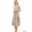 ASH MOCHA, variant on "Women's Round Neck Sleeveless A-Line Ruffle Tiered Midi Casual Dress (ASH MOCHA, S)"
