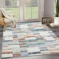 thumbnail image 1 of Aoile 5x7 Area Rug Washable Rug, Soft Abstract Checkered Rug for Bedroom, Non Slip Stain Resistant Throw Carpet, Multi, 1 of 7