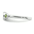thumbnail image 3 of Stackable Expressions Sterling Silver Double Round Peridot and Diamond Ring, 3 of 8