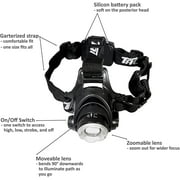 Bell + Howell Taclight Headlamp, Hands-Free Security Flashlight with Zoom Function, Super Bright 40x Brighter LED Bulbs in 3 Modes, One-Size-Fits All