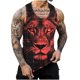 thumbnail image 1 of Mens Camisetas Algodón Impreso sin Mangas Chaleco Tanque, Cuello Redondo Casual para Al Aire Libre, Diario Y Primavera Verano Desgaste, 1 of 7