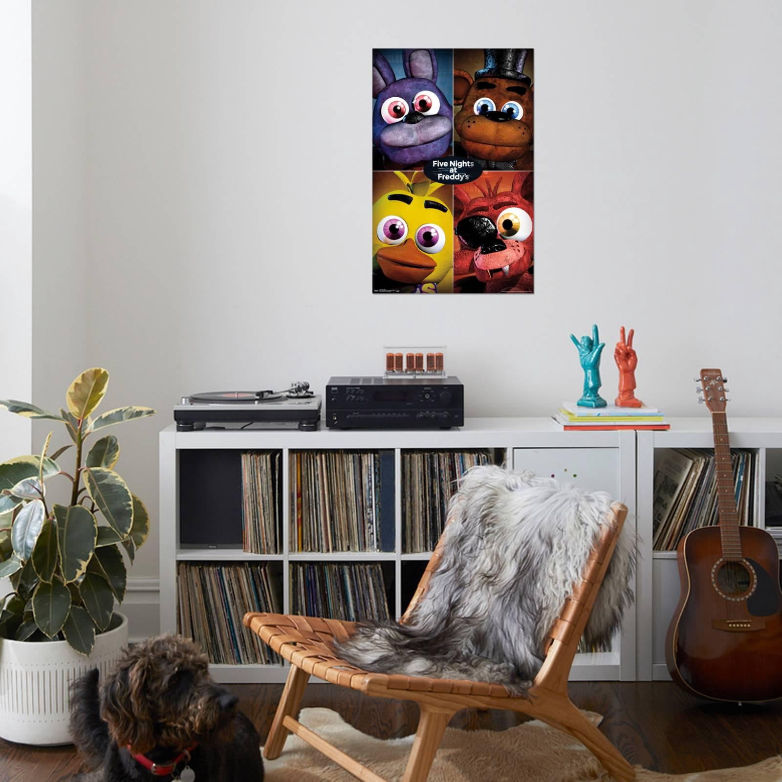 Five Nights at Freddy's - Quad Canvas Wall Poster, 22.375" x 34"