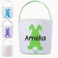 thumbnail image 2 of Popular Home Essentials, Personalized Easter Baskets Custom Name Easter Bunny Basket Large Capacity Thickened Bottom Great for Easter Egg Games Easter, 2 of 4