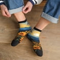thumbnail image 3 of Pofeuu Elegant Sunset Sunflower Print 30cm Socks, Adult Running Hiking Socks for Youth and Adult, 3 of 7