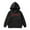 Black, variant on Girls Casual Hooded Sweatshirt with Front Pocket Decorative Pullover for Kids