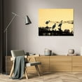 thumbnail image 3 of Alan Hausenflock 44x31 Gallery Wrapped Canvas Wall Art Titled - Egrets in the Sunrise I, 3 of 4