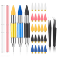 thumbnail image 1 of 5 Pcs Rhinestone Picker Tool, Rhinestone Applicator Tool, Wax Pencil for Rhinestones Wax Pen for Rhinestones Gem Picker, 1 of 5