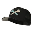 thumbnail image 2 of Crossed Golf Tees Embroidered Trucker Cap - Black OSFM, 2 of 5