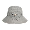 thumbnail image 5 of Women Summer Sun Hat for Elderly Mom Breathable Cotton Fabric Bow‑Decorated Bucket Hat Lightweight Outdoor UV‑Protection Fisherman Cap for Senior Ladies, 5 of 5