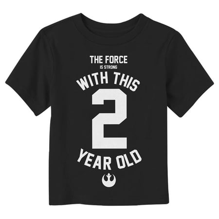 

Toddler s Star Wars Force Is Strong With This 2 Year Old Graphic Tee Black 2T