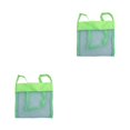thumbnail image 3 of Vogacara Bolsa de malla de playa Bolsa de arena plegable para niños Bolso de juguetes para niños Senderismo al aire libre Bolsa de hombro de viaje Verde S 2piezas Vogacara CBP314462, 3 of 5