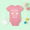 thumbnail image 2 of JAJAHO First Birthday Outfit Baby Bodysuit For Infant Boys Girls Short Sleeve Letter Printed Soft Romper Stylish Onesie, 2 of 3