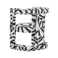 thumbnail image 4 of Ada Black and White Velvet Accent Chair, 4 of 6