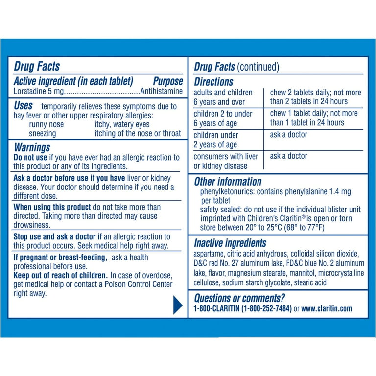 claritin d 5 mg