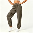 thumbnail image 2 of JOANKDMI Athletic Pants for Women Joggers Comfy Elastic Waistband Slim Tapered Fit with Deep Side Pockets Cuffed Ankle Soft French Terry for Gym Running Track Pants, 2 of 7