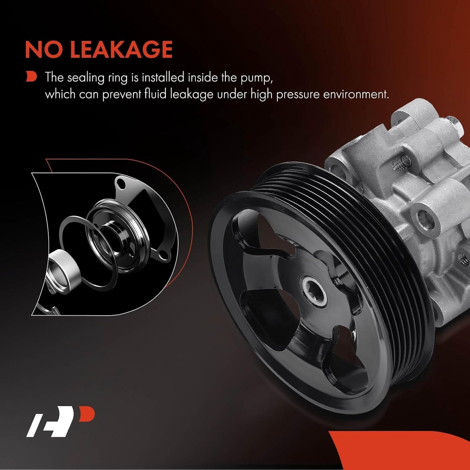 A-Premium Power Steering Pump, with Pulley, Compatible with Scion tC 2005 2006 2007 2008 2009 2010, L4 2.4L, Replace # 4431020870