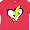 thumbnail image 4 of Inktastic Lightning Bolt Heart Boys or Girls Toddler T-Shirt, 4 of 5