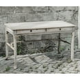 thumbnail image 2 of Uttermost Bridgely Mango Wood and MDF Wood Aged Writing Desk in White/Brass, 2 of 5